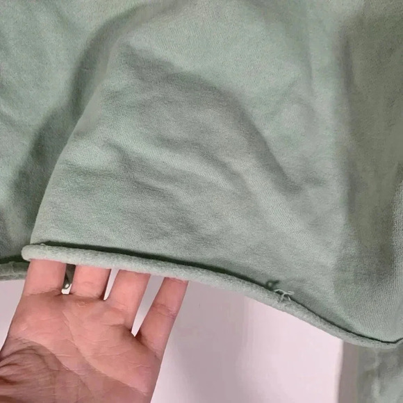 Pacsun Sweater Women’s Small Green Turtle Neck Cropped Long Sleeve Sweater - Picture 4 of 8